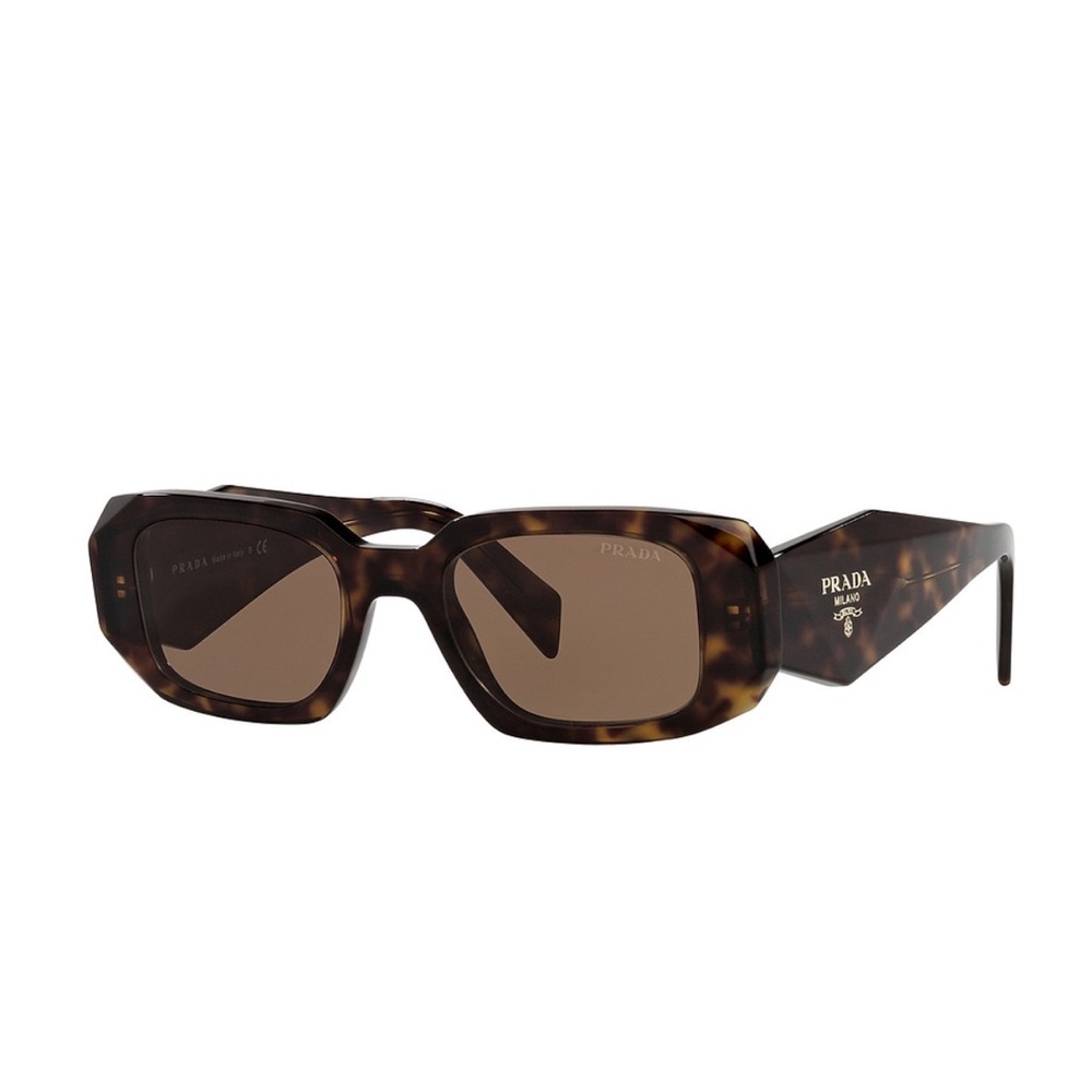 PRADA Tortious Scultoreo Narrow Sunglasses in Havana Sunglasses PR 17WS - Picture 7 of 16
